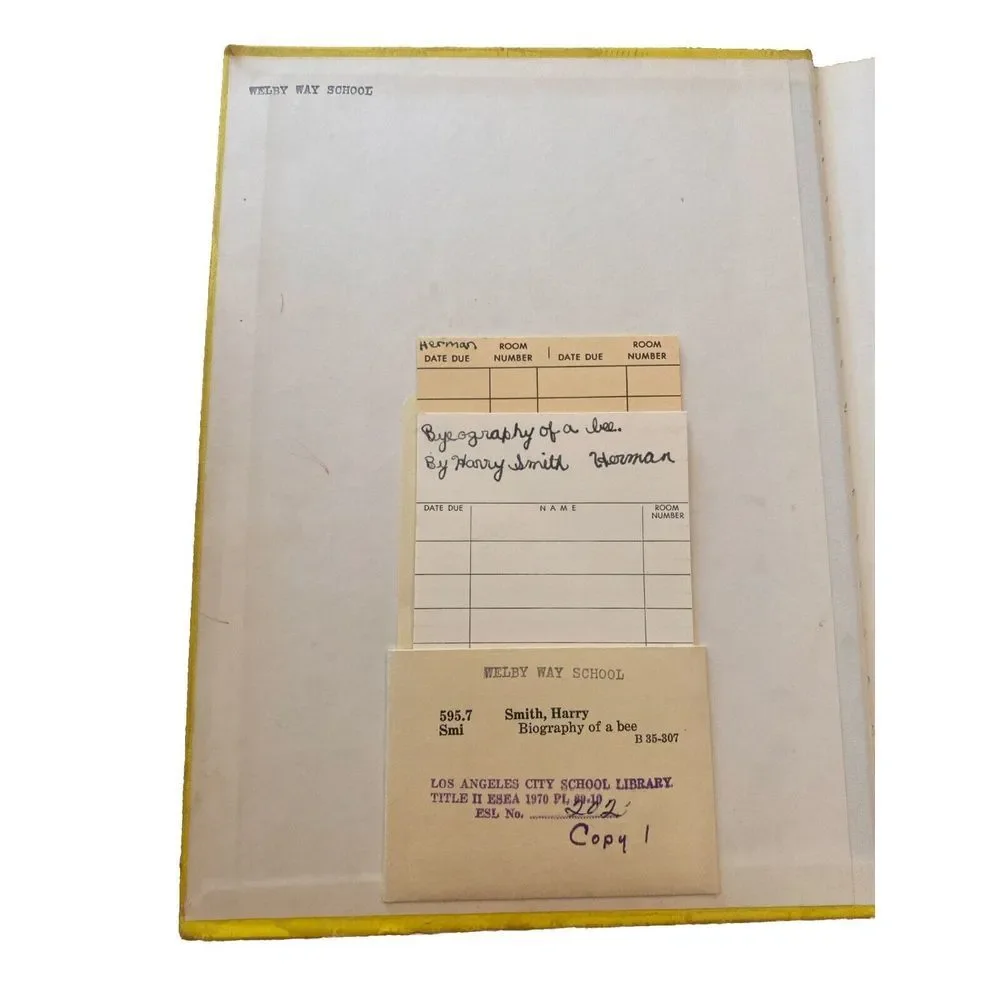 Biography of a Bee by Harry Smith (1970 Putman, A Nature Biography Book) 1st Ed.